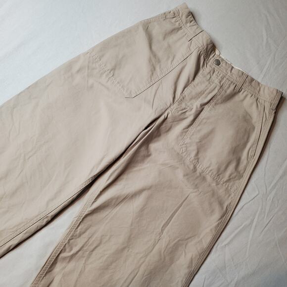 COS Women's Size 30 Wide Leg Cotton Utility Pants Beige - Picture 1 of 9